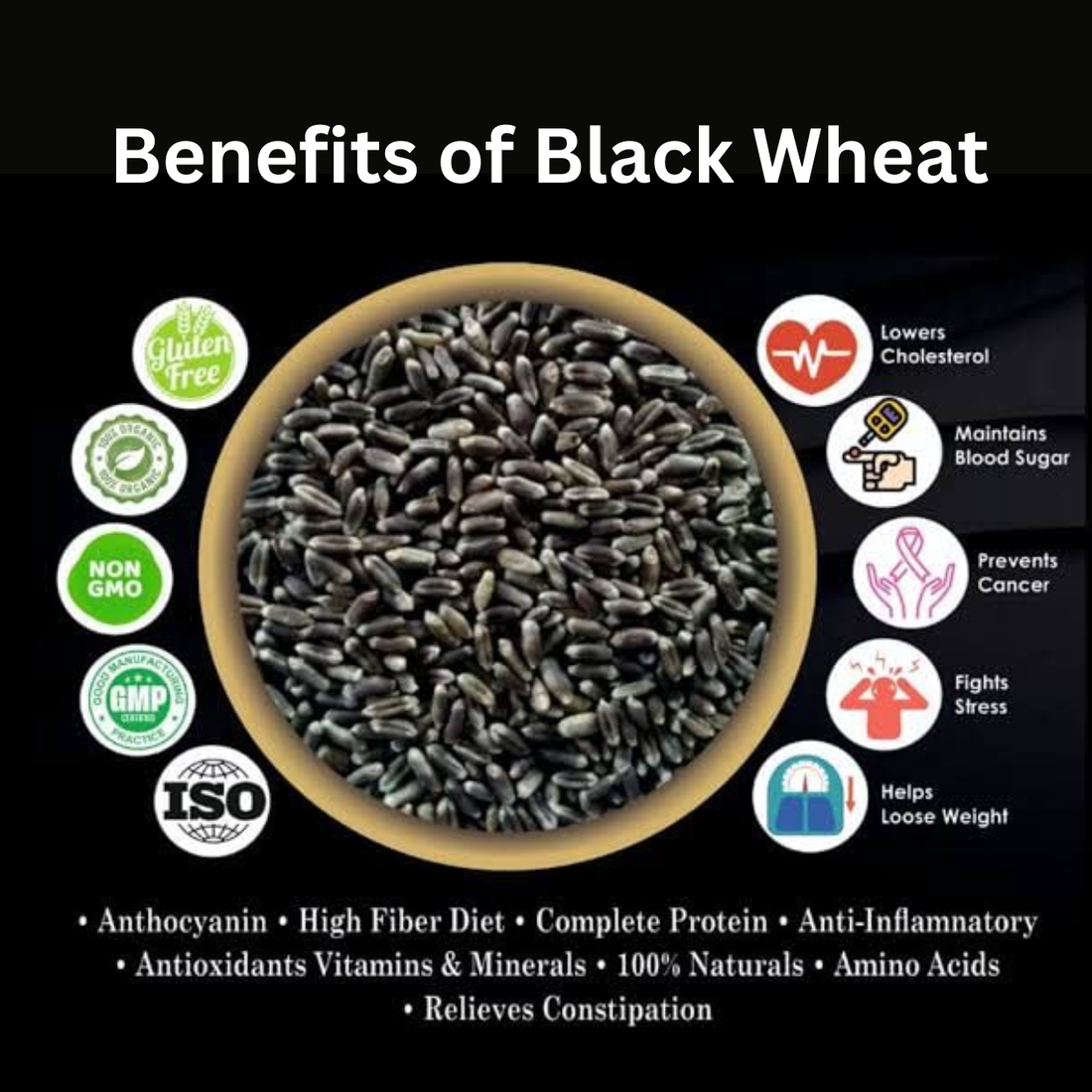 Black Whole Wheat (Naturally Grown)